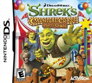 Shrek's Carnival Craze - Party Games (USA) (En,Fr) box cover front